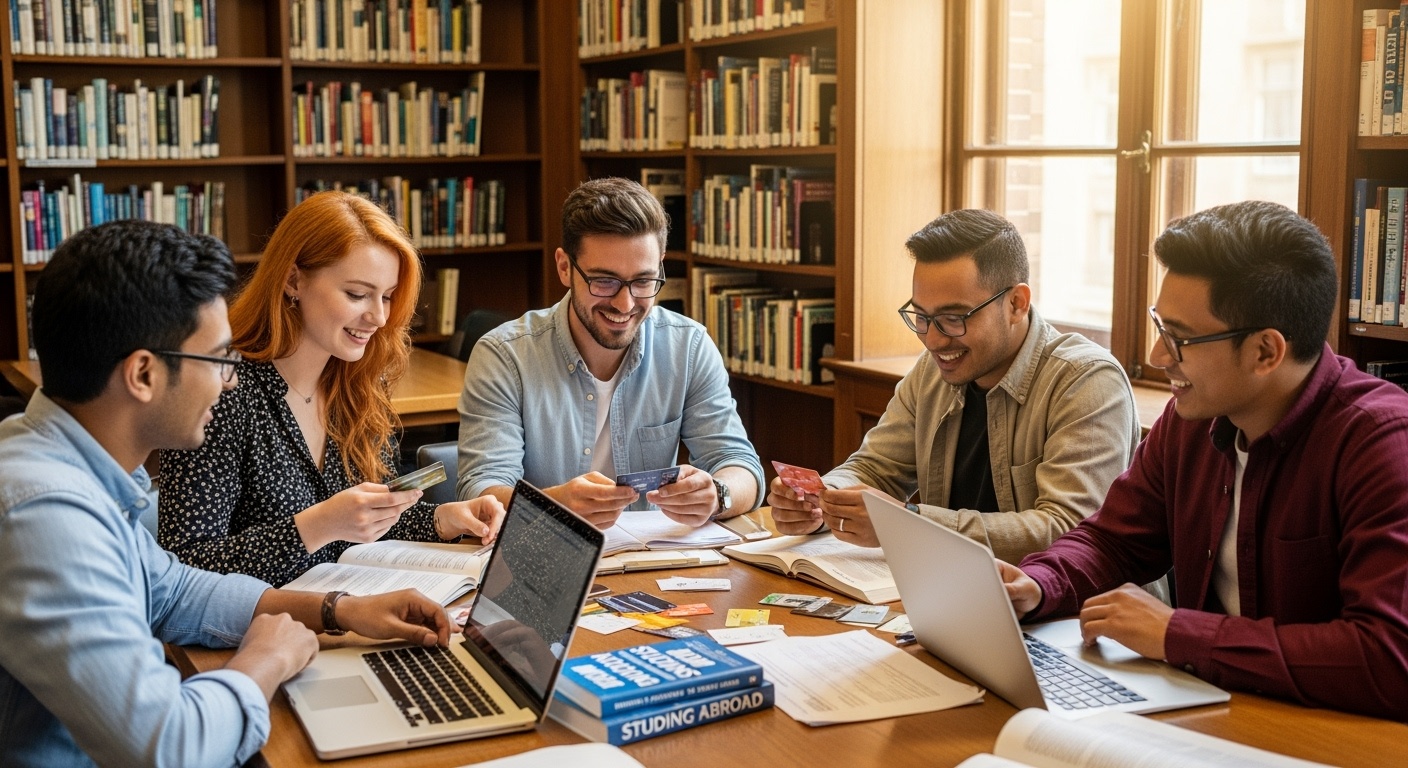 auslandsstudium-study Studierende in der Bibliothek