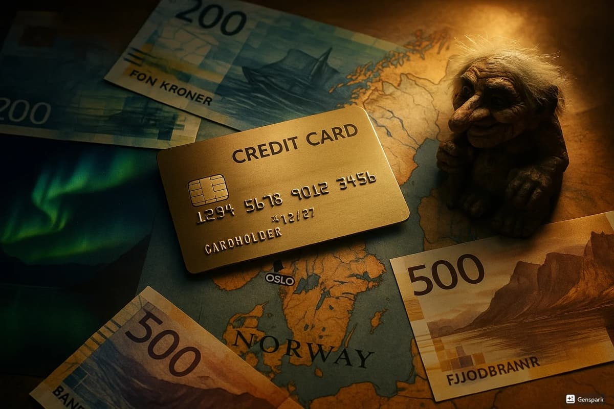 Kreditkarte für eine Reise nach Norwegen
