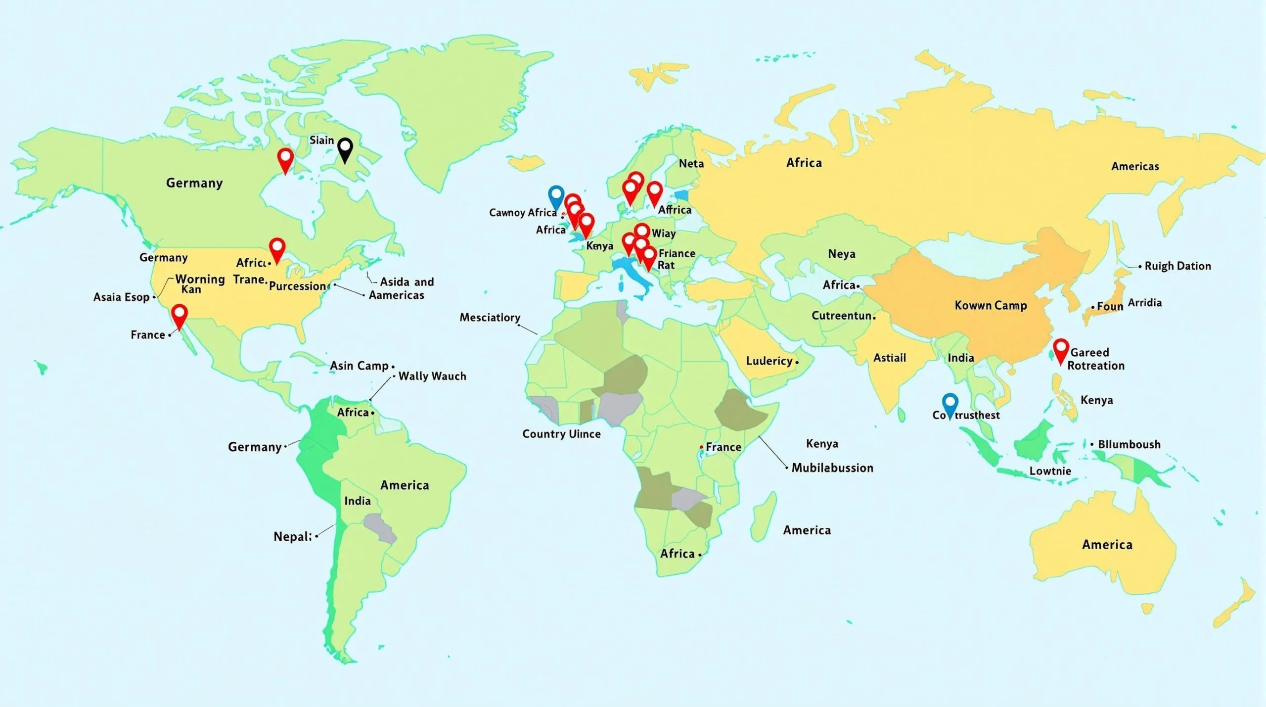Destinationen für ein Workcamp